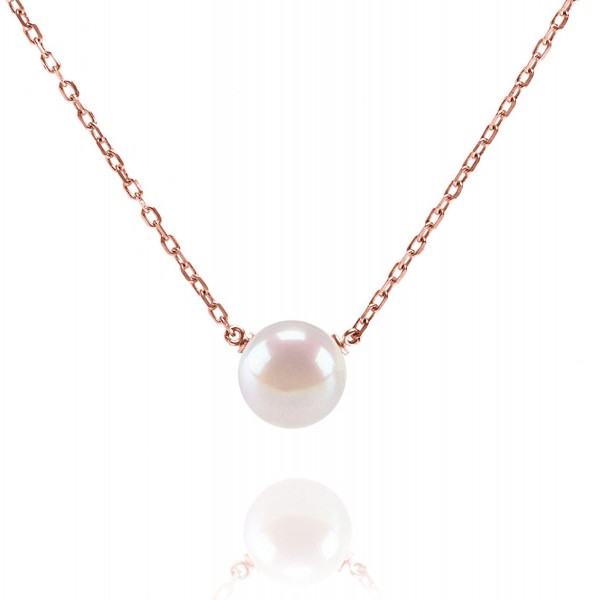 PAVOI Handpicked AAA+ Freshwater Cultured Single Pearl Necklace Pendant | Gold Necklaces for Women